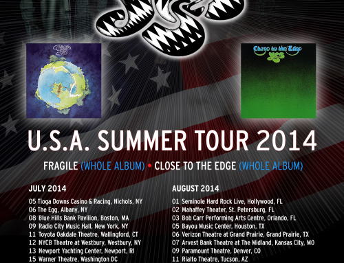 Yes US 2014 Summer Tour: Fragile, Close To The Edge, Greatest Hits, Heaven and Earth